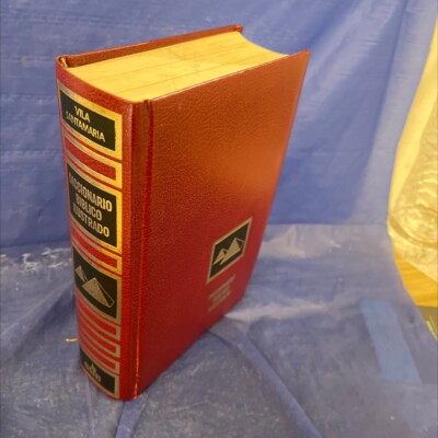 dictionary of the bible illustrated book, by vila santamaria, 1981 Leather-image
