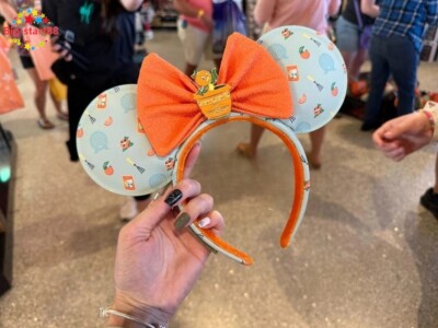 Disney Parks Orange Bird Loungefly Epcot Flower Garden Minnie Ears Headband NWT-image