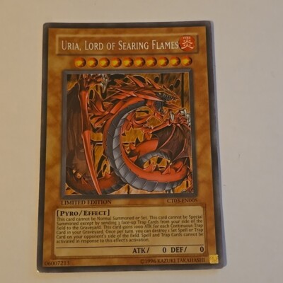 Yugioh - Uria, Lord of Searing Flames - CT03-EN005 - Secret Rare - Limited-image