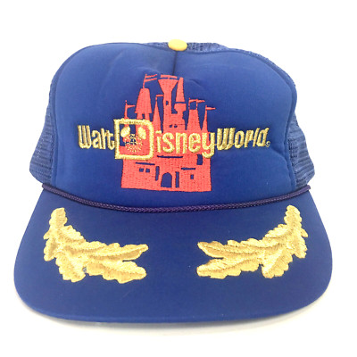 Walt Disney World One Size Hat Vintage Snapback Mesh Back Trucker Cap -image