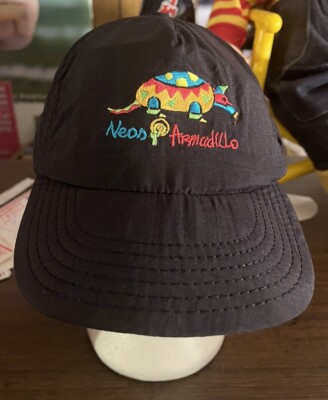 VTG 90s Walt Disney World Pleasure Island  Neon Armadillo Hat O/S Vintage USA-image
