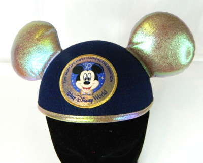 Walt Disney World 50 Magical Celebration Mickey Mouse Ear Hat (New With Tags)-image