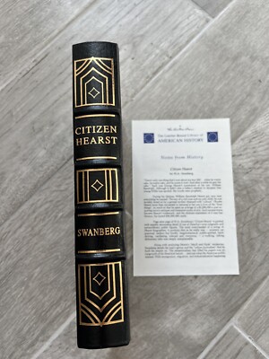 Easton Press Citizen Hearst LEATHER William Randolph Bio Newspaper Journalism-image