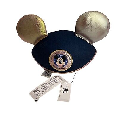 Walt Disney World 50th Anniversary Hat Ears NWT Adult Navy Blue-image