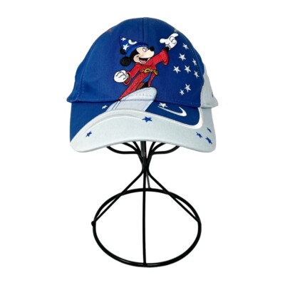 WALT DISNEY WORLD Mickey Fantasia Sorcerer Size Youth Blue White Cap -image