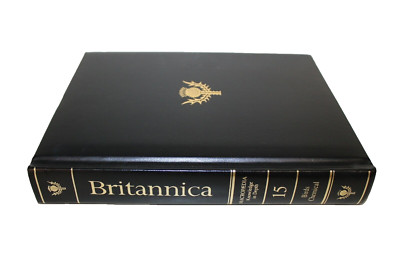 1987 VOLUME 15 Encyclopedia Britannica 15th Edition Birds Chemical Black Leather-image