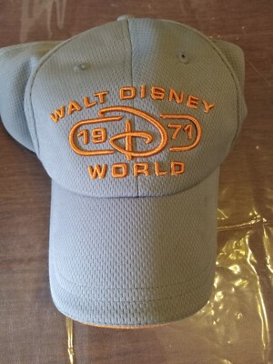 Walt Disney World 1971 Gray W/Orange Trim Golf Style Adult Hat Adjustable NWOT-image