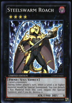 Yu-Gi-Oh! - Steelswarm Roach 2012 CT09-EN021 Super Rare Limited Edition-image