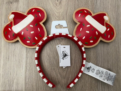 Disney Gingerbread Cookie Mickey Ear Headband WDW DLR Christmas Ears 2021 NWT-image