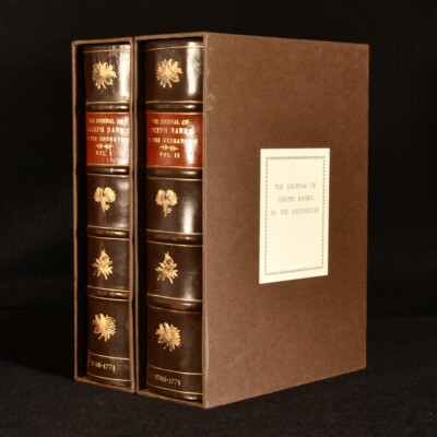 1980 2vol The Journal of Joseph Banks in the Endeavour Illus LE Signed-image