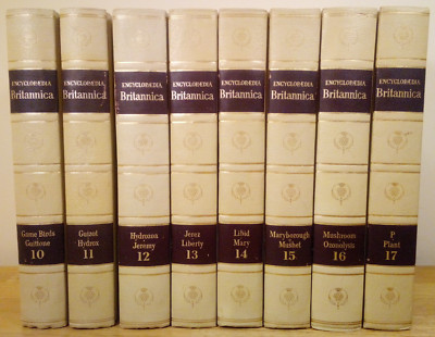 Encyclopedia Britannica 1963 . Eight Volumes (10-17) HC Leather-image