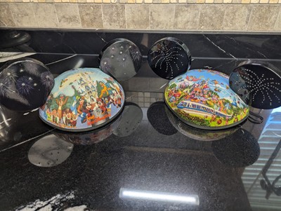 Disney Walt Disney World Villains Story Light Up Fireworks Mickey Ears Hat READ-image