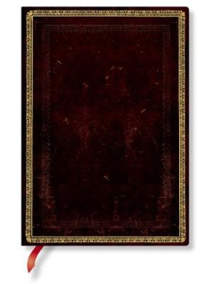 Paperblanks Black Moroccan Old Leather Collection Softcover Flexi MIDI Lined-image