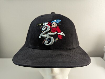 Vtg Goofy's Hat Co Walt Disney World 25th Anniversary MICKEY MOUSE*Sorcerer*Hat-image