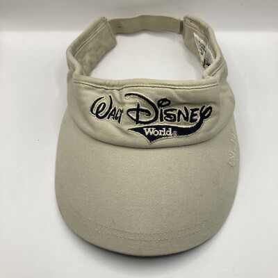 Walt Disney World Strapback Visor Tan Khaki Embroidered Lettering Est. 1971 OSFM-image
