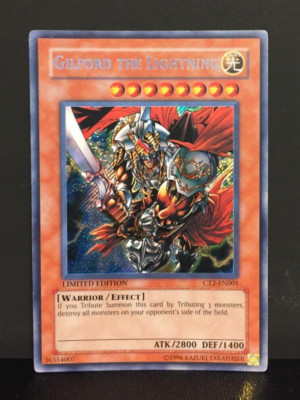 Gilford the Lightning | Secret Rare | CT2 | Moderately Played | English Yu-Gi-Oh-image
