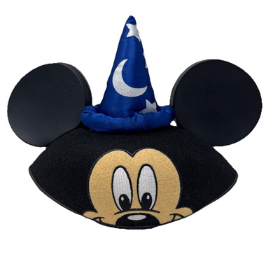 Disney Parks Sorcerer Mickey Mouse Ears Hat Fantasia Apprentice - Adult Size-image