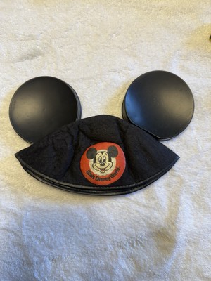 Vintage Walt Disney World Mickey Mouse Ears Felt Hat Logo-image
