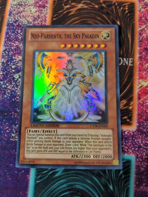 Yu-Gi-Oh! Neo-Parshath, the Sky Paladin CT08-EN009 Limited Super Rare NM -image