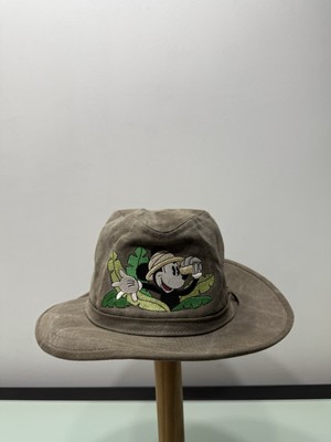 Vintage Walt Disney World Mickey Mouse Animal Kingdom Safari Hat Size Large Rare-image