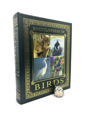 EASTON PRESS Encyclopedia of Birds Perrins Leather Illustrations Photos Entries-image