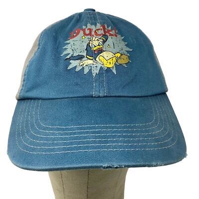 Walt Disney World Disneyland Resort Donald Duck Distressed Hat Blue Slideback-image