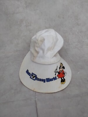 Walt Disney World Minnie Mouse Womens Newsboy Cap Ivory Fitted Vintage One Size-image