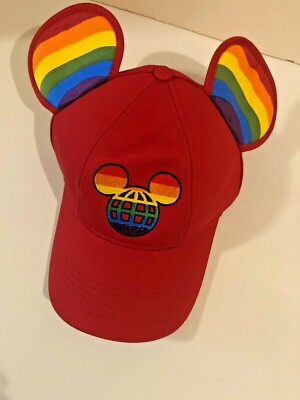 Disney Parks Walt Disney World Rainbow Mickey Hat Adult Adjustable One Size NWT-image