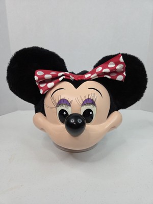 Vintage Disney Minnie Mouse Hat Snapback Ears Bow 1990s 3D Walt Disney World-image