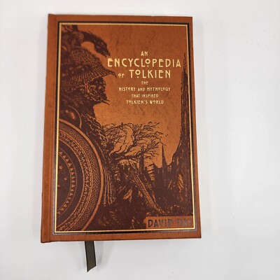 An Encyclopedia of J.R.R. Tolkien David Day Leatherbound Hardcover Hobbit LOTR-image