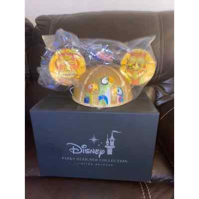 Disney Parks WDW D23 Shag Tiki Room Ears WDW New in Box RARE Sold Out-image