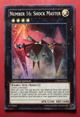 YuGiOh! Number 16: Shock Master (CT09-EN014) Limited Edition - Super Rare - NM-image