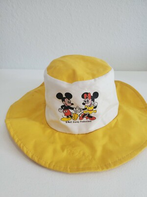 Walt Disney World Bucket Hat Vintage Cotton Mickey Minnie Mouse Disney Land-image