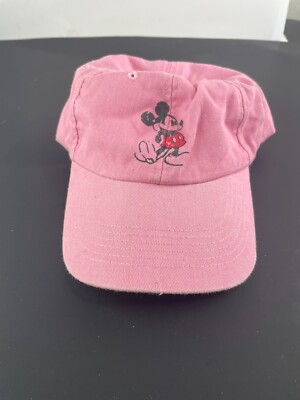Disney Parks Pink Mickey Mouse Authentic Original Cap/Hat - 100% Cotton-image