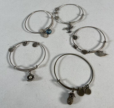 5 Alex & Ani Walt Disney World Magic Kingdom Cinderella Castle Charm Bracelet-image