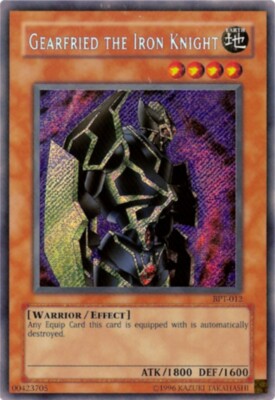 Moderately Played Gearfried the Iron Knight - BPT-012 - Secret Rare - Limited Ed-image