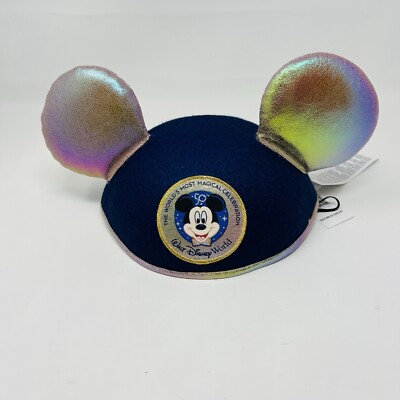 Walt Disney World 50th Anniversary Celebration Mickey Mouse Ear Hat Cap New-image