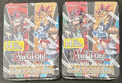 2012 Yu-Gi-Oh Yugioh Premium Collection Tin - Factory Sealed Lot of 2-image