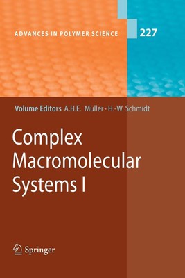 Complex Macromolecular Systems I by Hans-Werner Schmidt (English) Paperback Book-image