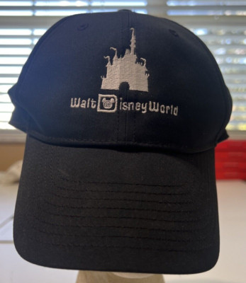 Walt Disney Hat World Parks Logo Castle Nike Dri-Fit Golf Baseball Cap Black-image