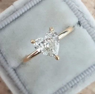 NEW SIZE 8 GOLD HEART RING JEWELRY WALT DISNEY WORLD VALENTINES DAY-image