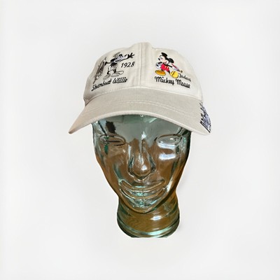 Vintage Walt Disney World Tan Hat Cap Adjustable Strap Adult Size Unisex-image