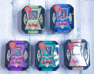 Yu-Gi-Oh 2004 Holiday Tin Lot  Factory Sealed (5 total tins)-image
