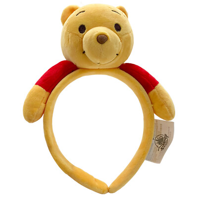 Disney- Parks Resort Winnie the Pooh Headband Ears Plush Cute Hair Accessories-image