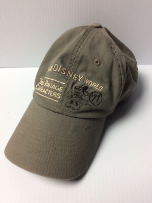 Walt Disney World Hat Adjustable Mickey Mouse Baseball Cap Gray H006-image