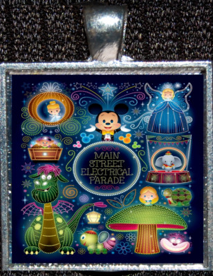 Main Street Electrical Parade Disneyland Disney WDW Silver Pendant Necklace-image