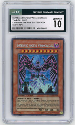 YuGiOh CGC 10 Gem Mint Earthbound Immortal Wiraqocha Rasca - 2009 Collectors Tin-image