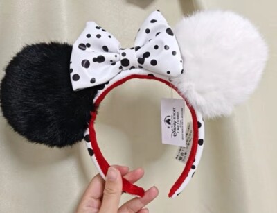 2024 Disney Parks Halloween 101 Dalmatians Cruella De Vil Mickey Ears Headband-image
