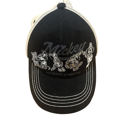 Mickey Mouse Through The Years Baseball Cap Walt Disney World Parks Black Adult-image