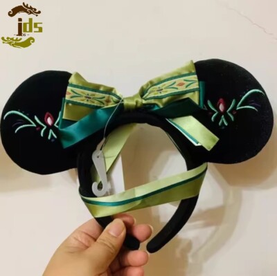 Disney Resort Ears Headband Ana Frozen Fantasy Springs Cap Ribbon Minnie Mouse-image